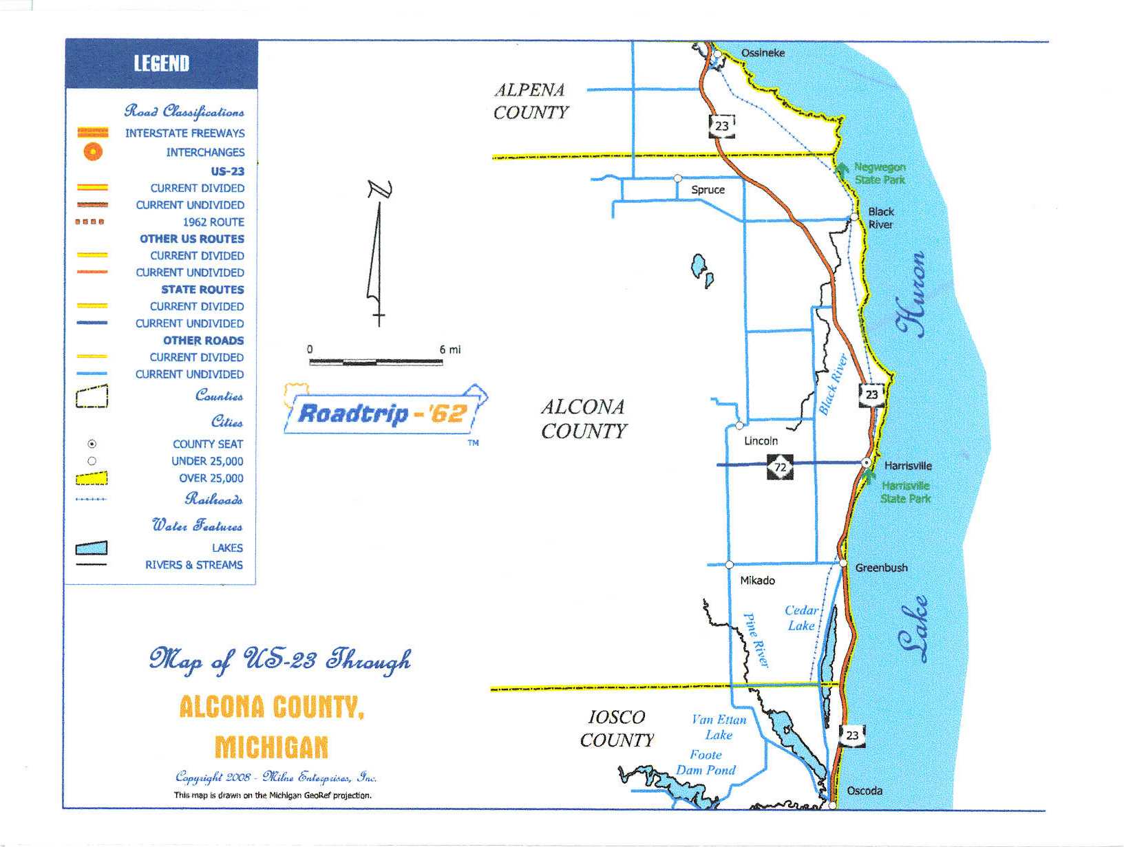 Nostalgic County Map