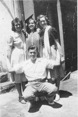 Dad with Sisters