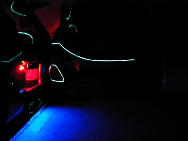 Neons under the dash and seats