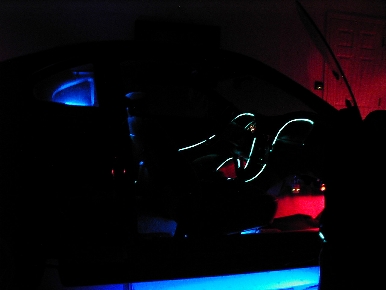 Neons under the dash and seats