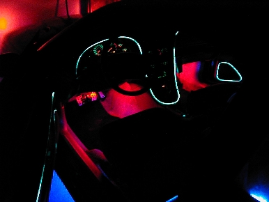 Neons under the dash and seats