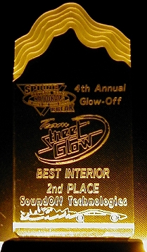 Award from Street Glow's 4th Annual Glow Off at Daytona Beach.
