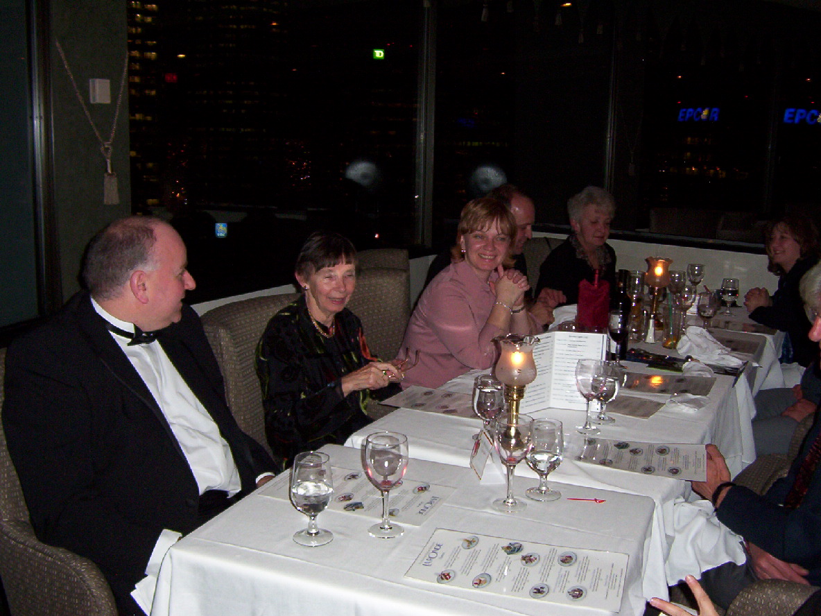 The fabulous dinner at the La Ronde restaraunt