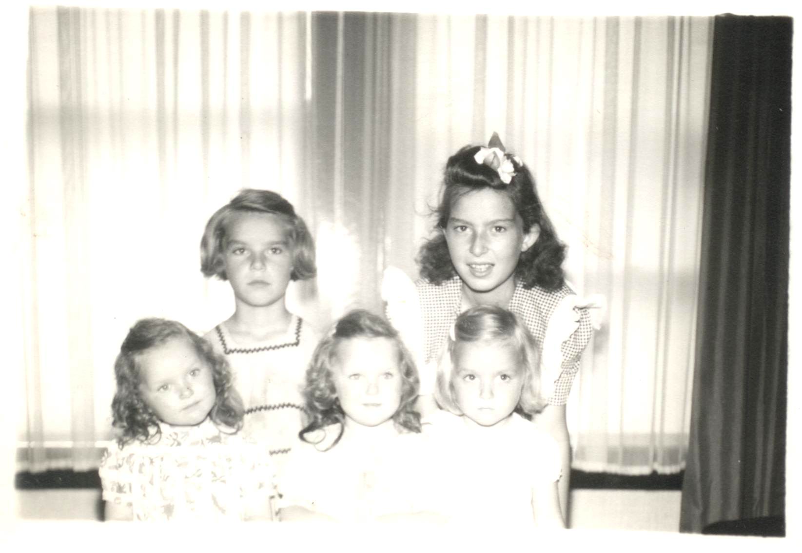 My cousins in Winnipeg, the Hill girls 1944