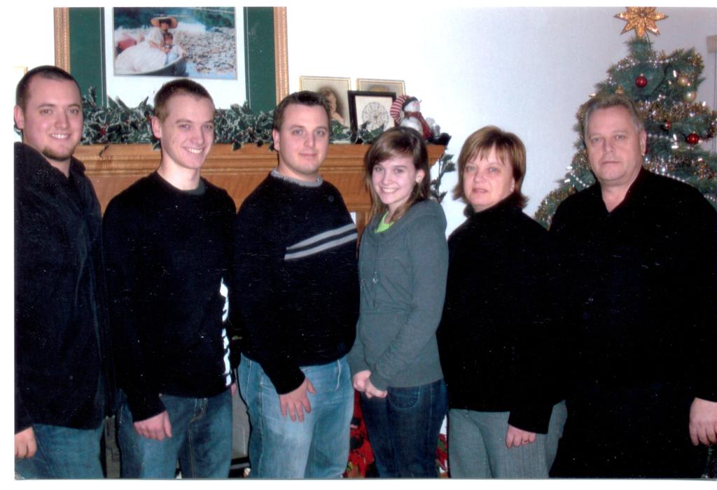 My daughter Donna and son-in-law Art and the family Christmas 2008