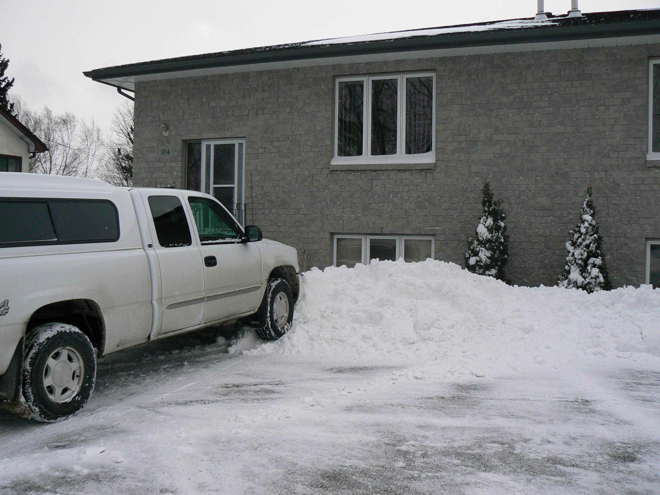 My place at 104 Algonquin snowed in.