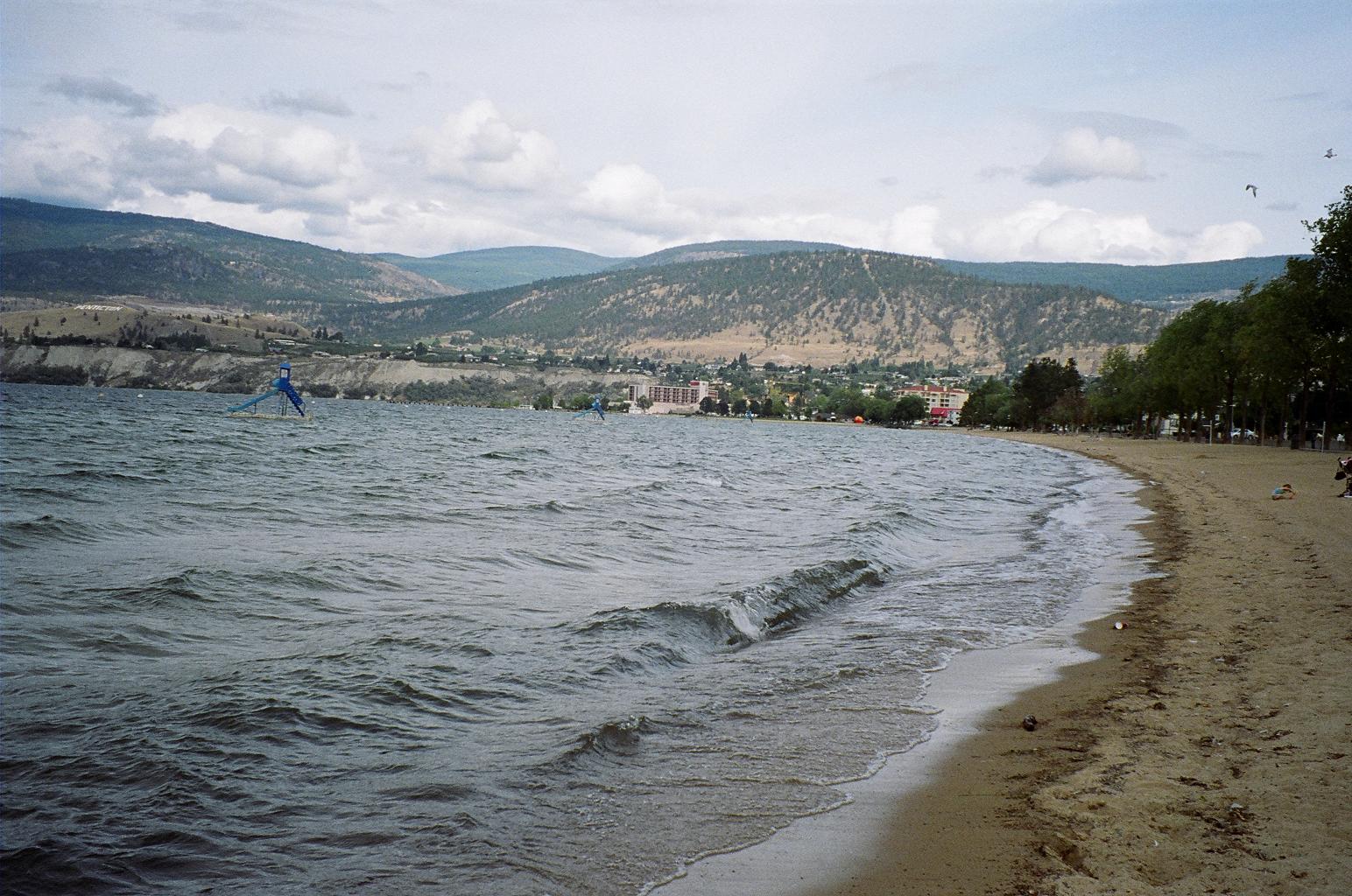 Okanagan beach in Penticton, Sep.2005.