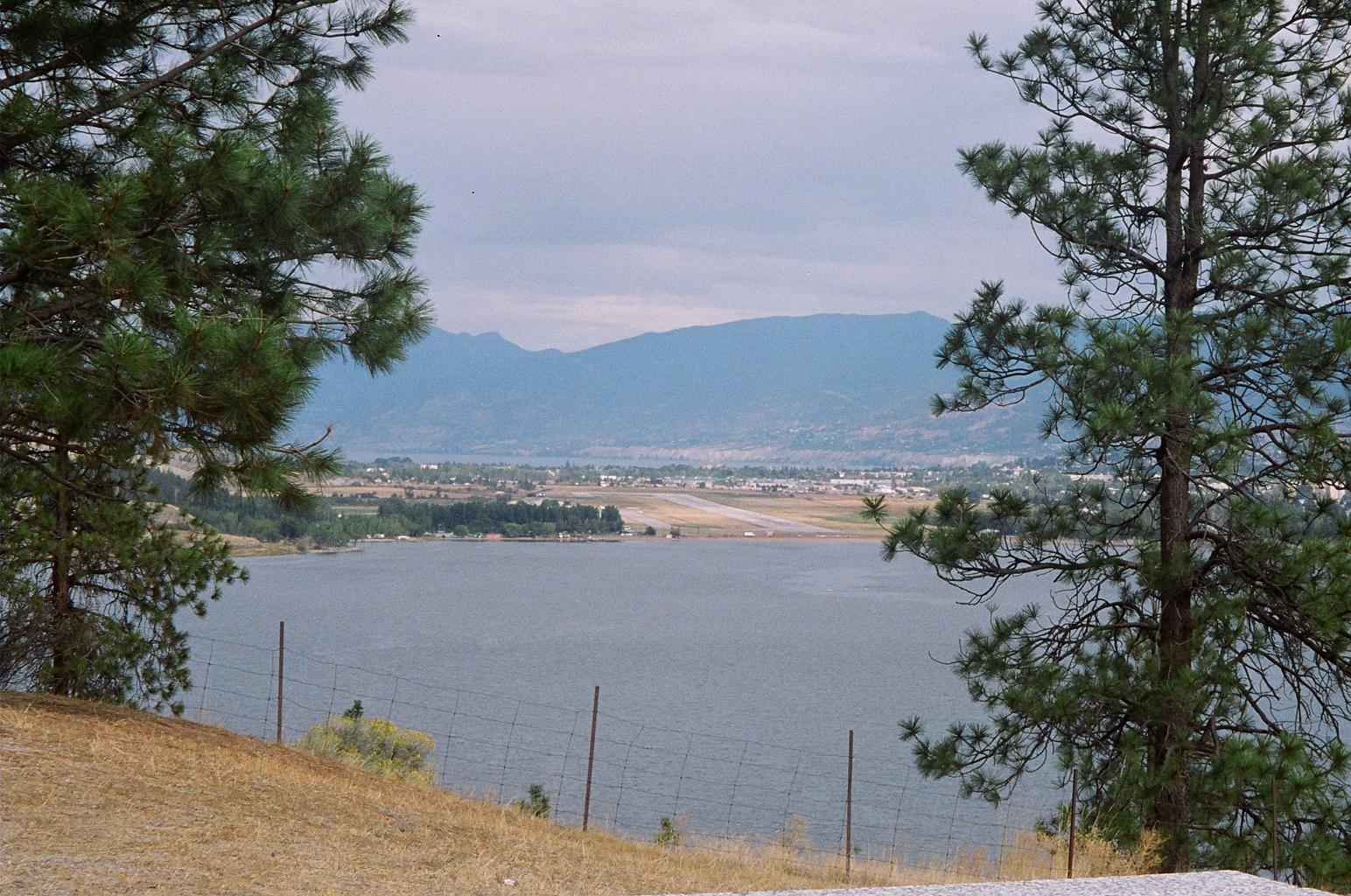 View of the airport runway, Penticton, Sep.2005.