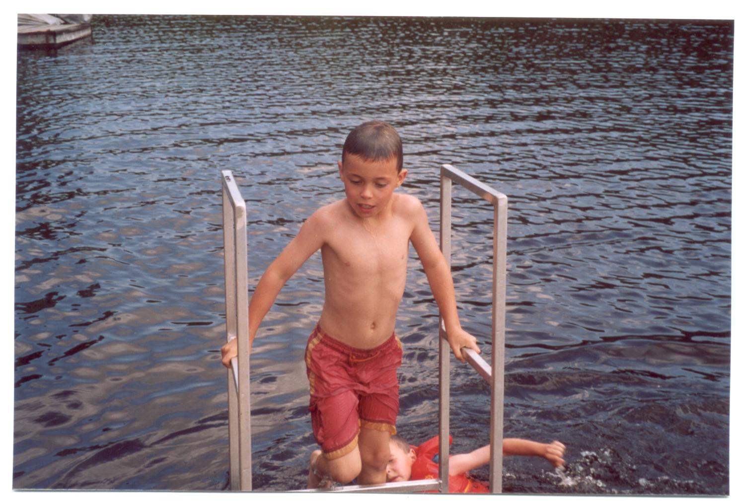 Our grandson Ryan at Suprise Lake July 2003