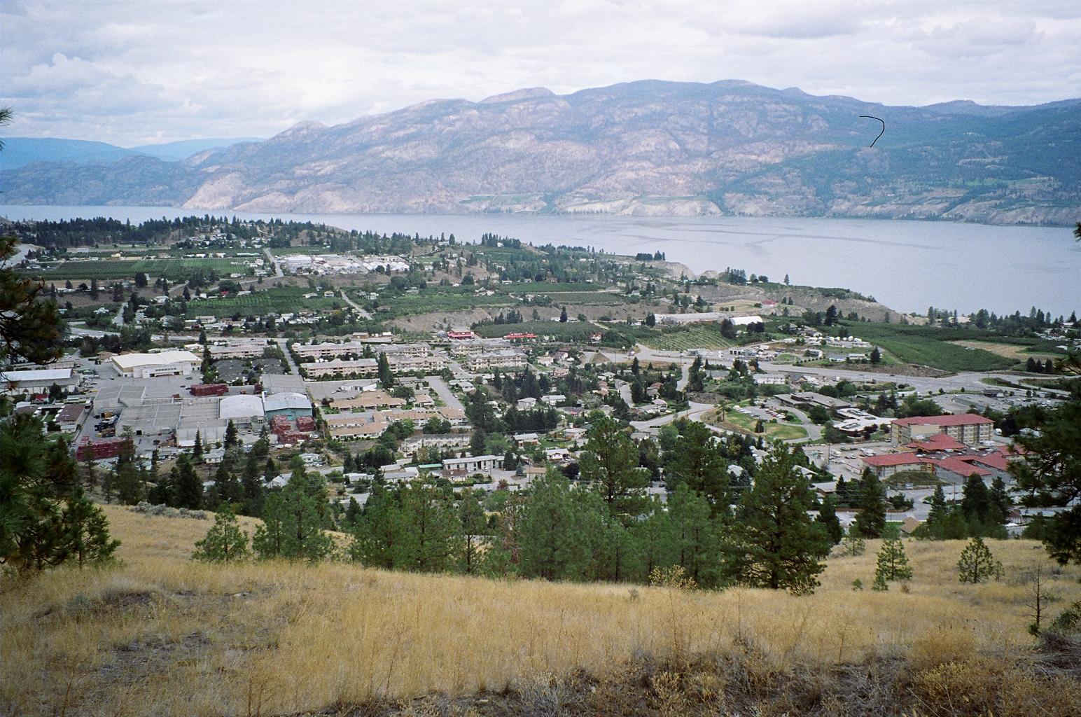 View from high up on Giants head park, Summerland, Sep.2005.