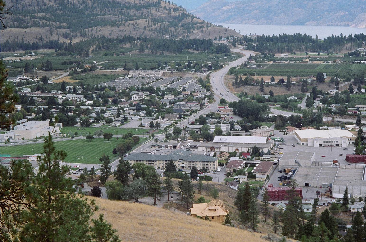 View from high up on Giants head park, Summerland, Sep.2005.