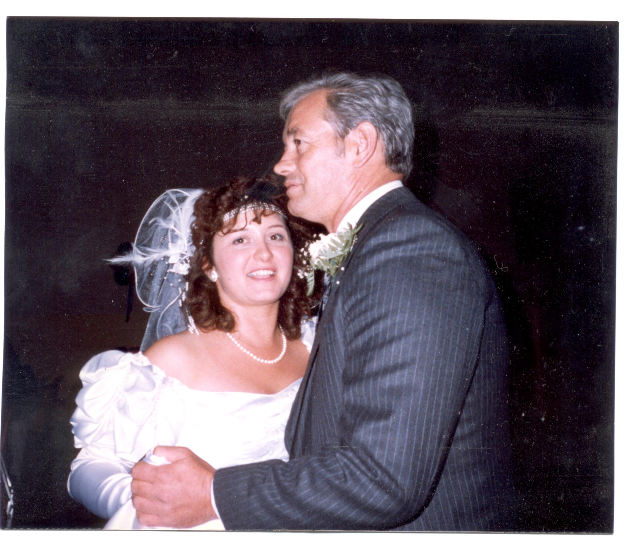 Father Daughter dance at Carolyn and Gerrys wedding Aug. 8,1987