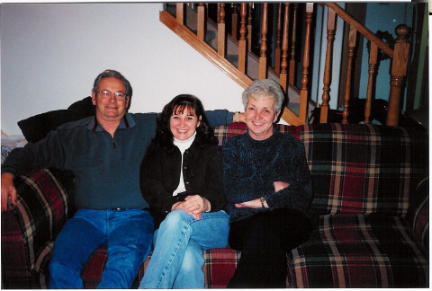 Christmas 1998 Don,Millie and Carolyn at Carolyn and Gerry's home in Edmonton