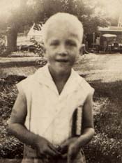 Hank as a young boy