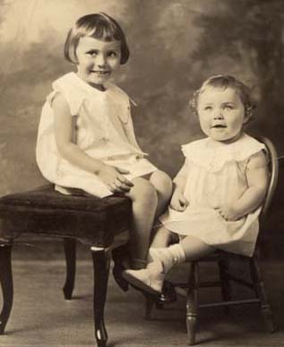 Dorothy and Marion Keenan as children