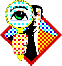 Graphic of detective with magnifying glass