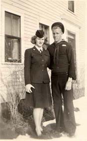 Hank and Cynthia in uniform