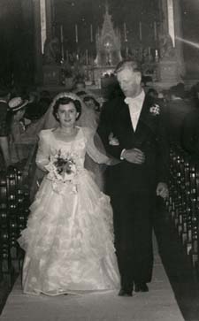 Down the aisle