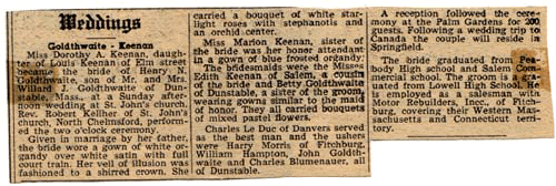 Newspaper announcement