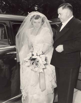 Dorothy and father: getting to the church on time