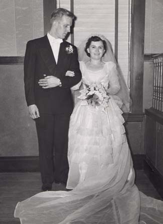 Formal wedding portrait