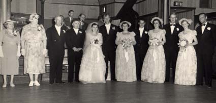 Wedding portrait:  the families