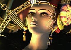Edea observes the assembled crowds of Deling City with indifference.