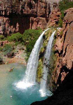 Havasu Falls, photographed by Laura and Jared, July 2002