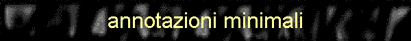 annotazioni minimali