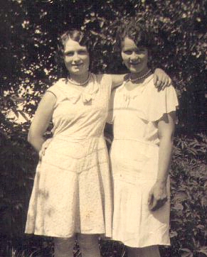 My grandmother Evelyn Pearl Rhoden with her sister Juanita