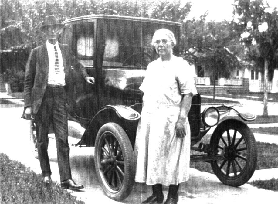 My grandfather Louis Oscar Rhoden and mother flora