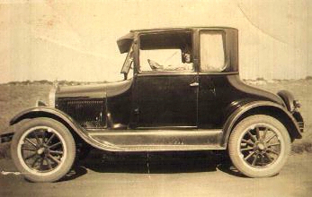 My grandfather Louis Oscar Rhoden in his automobile circa 1930's