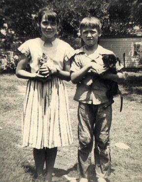 My father Leonard Don Rhoden and his sister Rose Mary