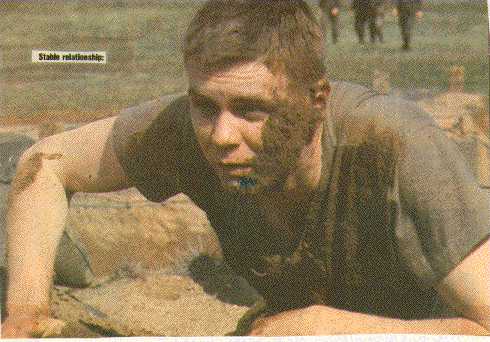 soldier doing push-ups