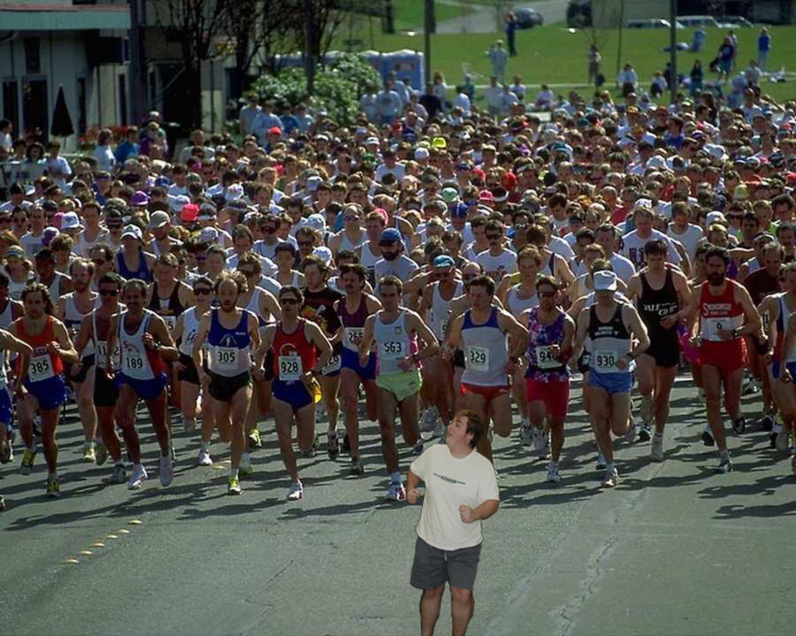 Look at me run, I'm the greatest