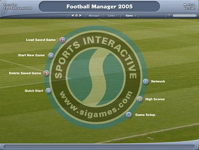 Football Manager Title Screen