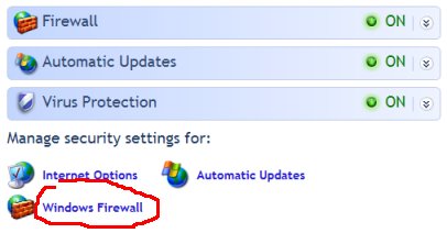 The Security Center will also tell you if your computer is protected against viruses and able to receive automatic updates