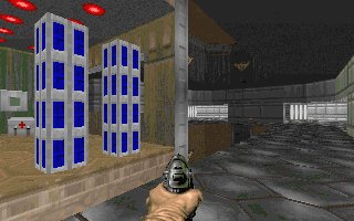 E1M3: Doomed lab, by Paul Corfiatis
