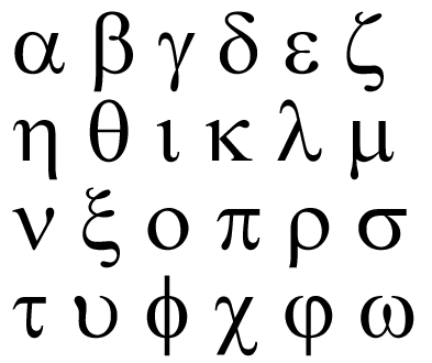 Greek Alphabet