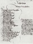 Blatt des Ravensberger Urbar von 1556 im Staatsarchiv M�nster