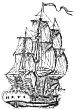 Auswanderer-Segelschiff Beta um 1850