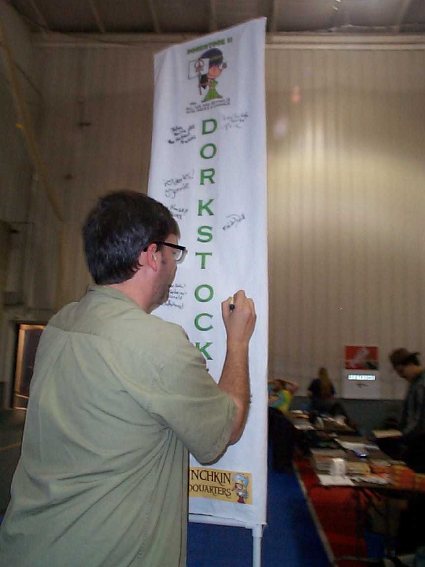 John Signing the Banner