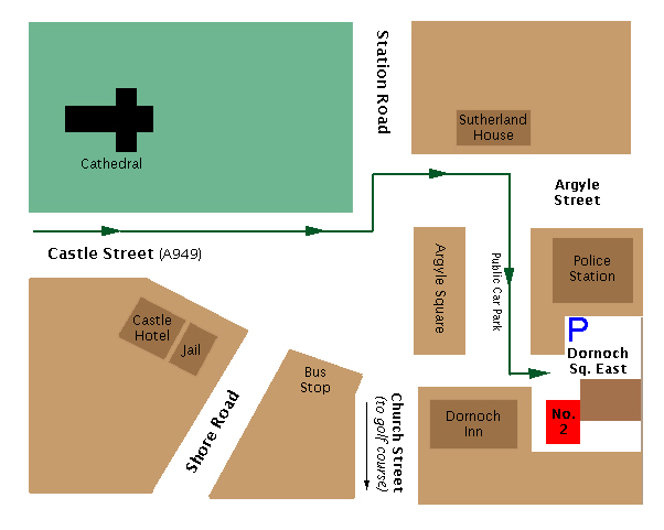 dornoch map