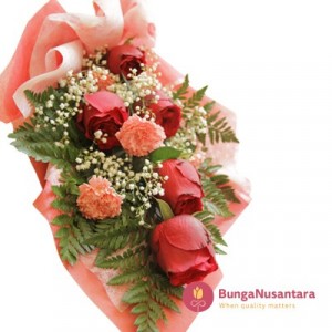 Bouquet Rose Semi Carnation