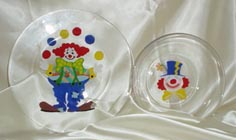 [Kids Clown Plate & Bowl]
