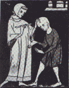 from a 13th-century Italian medical text; courtesy of the British Museum-Courtauld Institute. Used without permission