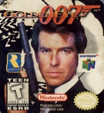 n64 Goldeneye label