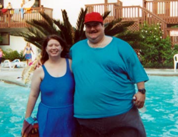 Angela and Doug at pool