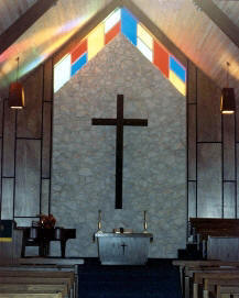 Front of church