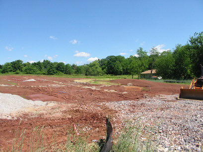 The construction site - June 1, 2004.